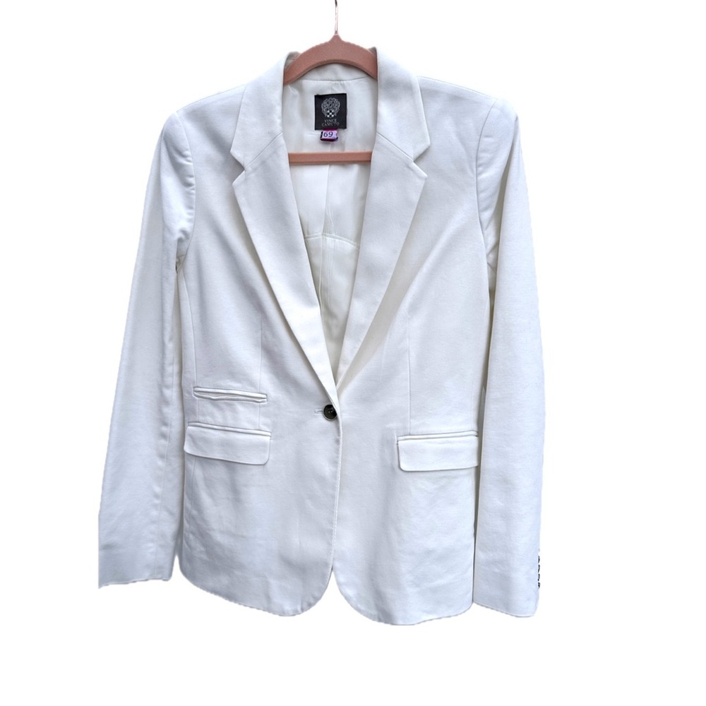 EUC Vince Camuto White Blazer with Silver Buttons - Picture 3 of 8